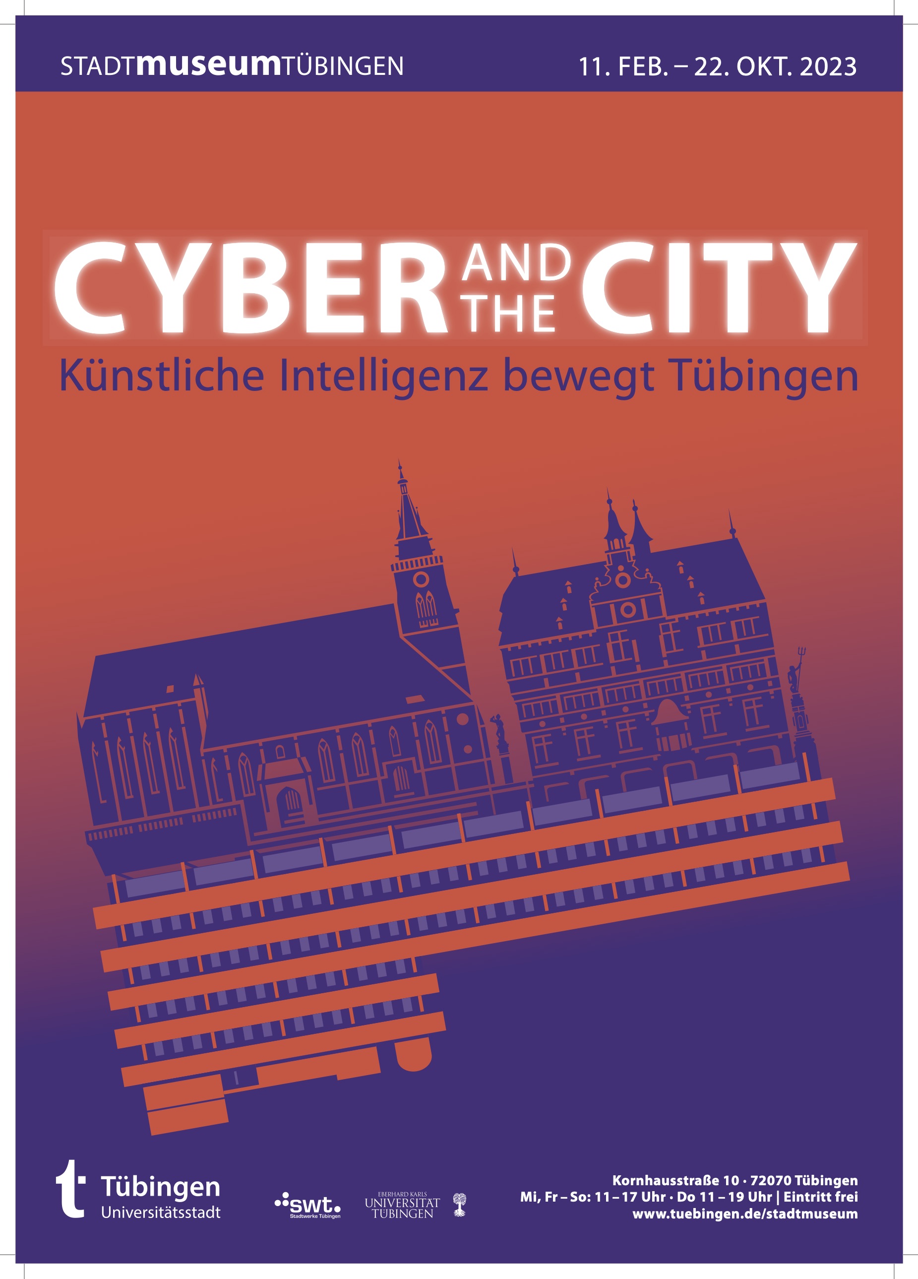 Poster for Cyber and the City: Künstliche Intelligenz bewegt Tübingen